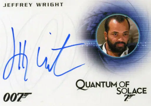 Autographed James Bond 007 Classics card of Jeffrey Wright as Felix Leiter in Quantum of Solace