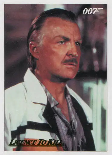 Middle-aged man with gray hair and mustache in white jacket on Gold Parallel Chase Card