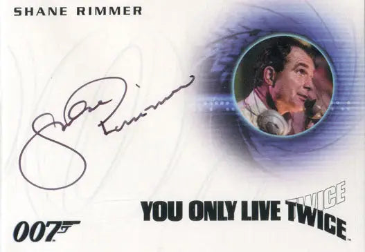 Autographed James Bond card featuring Shane Rimmer as Hawaii Radar in You Only Live Twice
