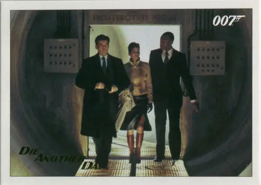 Three formally dressed individuals, featuring a woman in gold, highlight Gold Foil trading cards