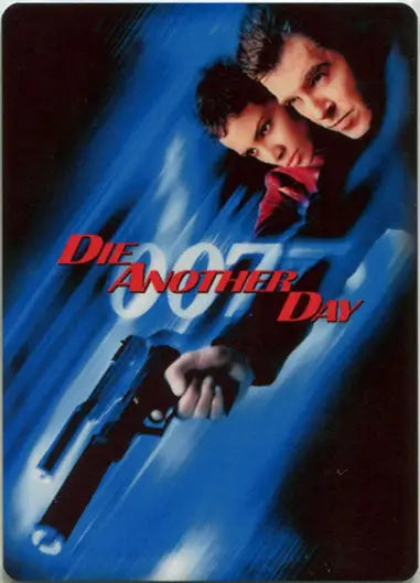 Movie poster for Die Another Day in James Bond Archives 2017 trading cards display