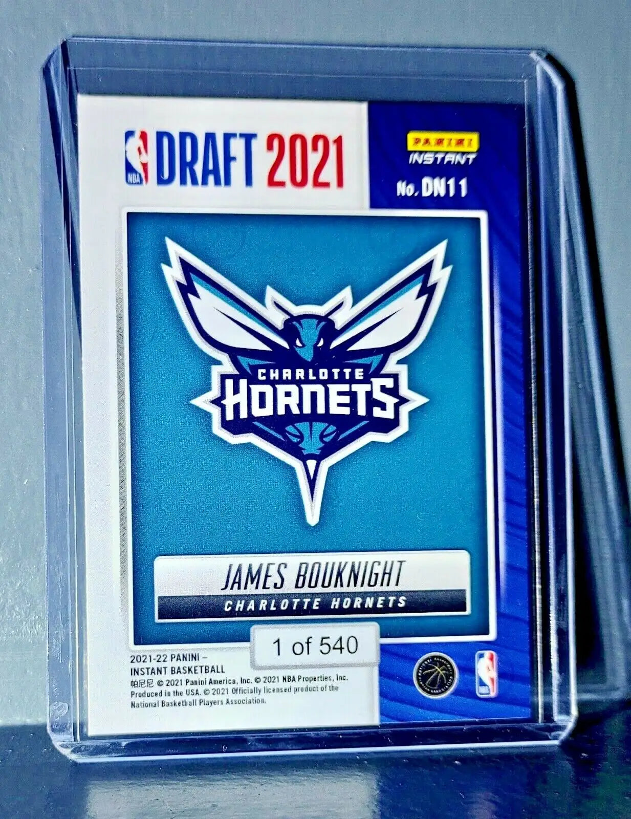 James Bouknight 2021-22 Panini NBA Draft Night Rookie Card 1 of 540
