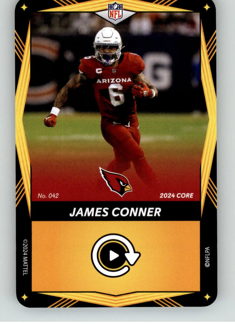 James Conner - 2024 UNO Elite Core Edition - Yellow Foil - #042 - Football - Football Card Single