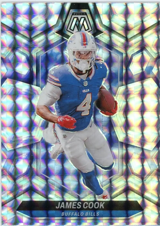 James Cook 2024 Panini Mosaic Mosaic #23 Buffalo Bills Football Card NFL Sports - Football Card Single