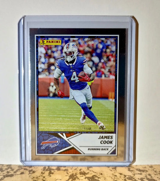 James Cook 2024 Panini NFL #41 Silver Foil Sticker Card Buffalo Bills - Football Card Single