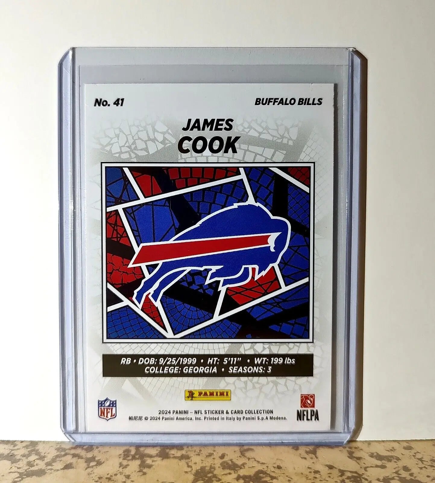 James Cook 2024 Panini NFL #41 Sticker Card Buffalo Bills - Football Card Single
