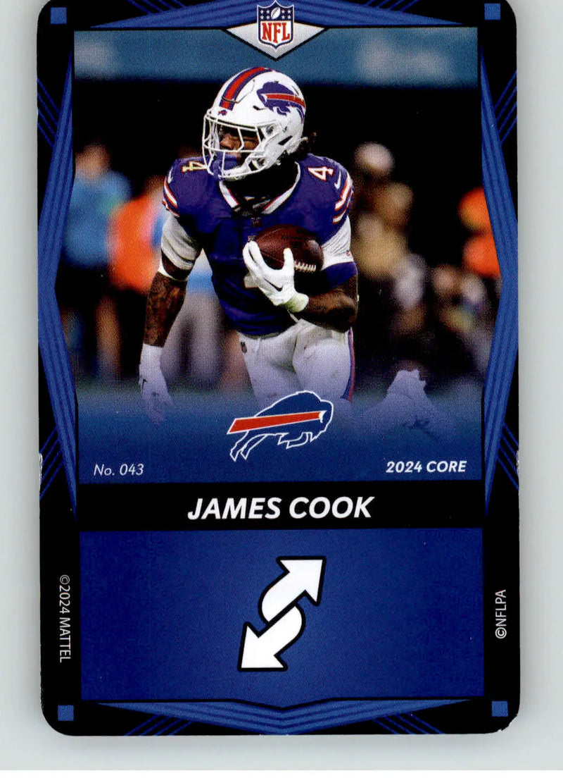 James Cook - 2024 UNO Elite Core Edition - Blue - #043 - Football - Football Card Single
