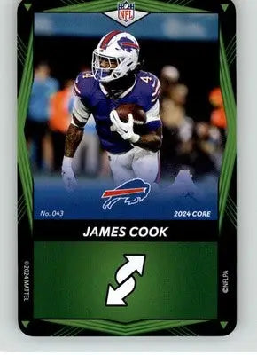 James Cook - 2024 UNO Elite Core Edition - Green - #043 - Football - Football Card Single