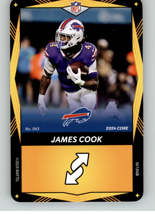 James Cook - 2024 UNO Elite Core Edition - Yellow - #043 - Football - Football Card Single