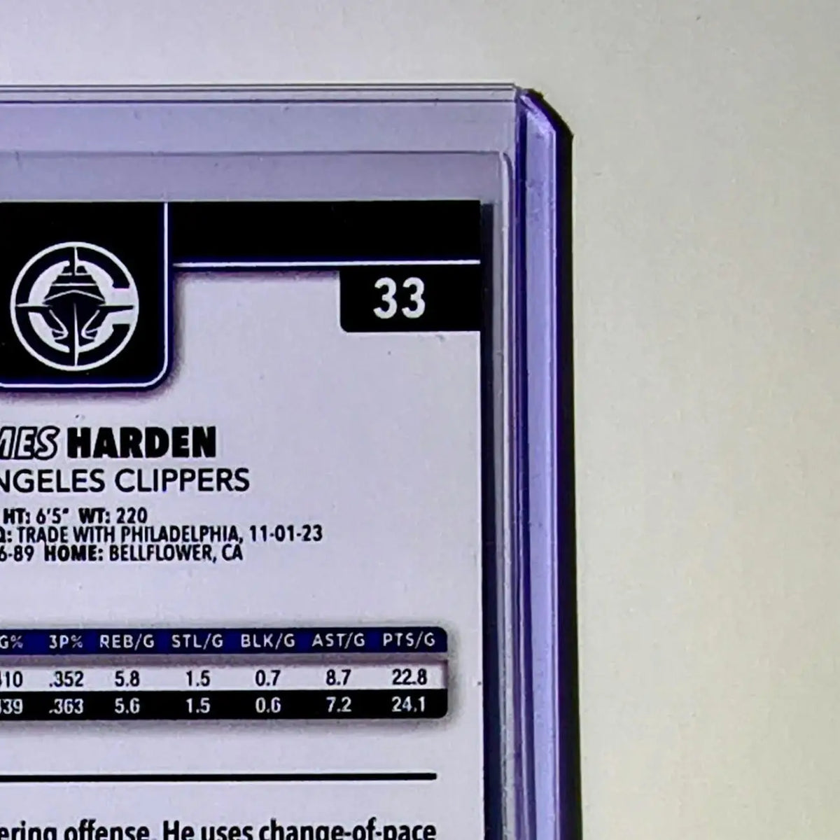 James Harden 2025-26 NBA Topps Chrome Update #33 Basketball Card LA Clippers - Basketball Card Single