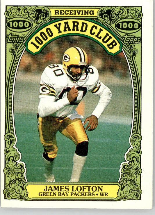 James Lofton - 1986 Topps - #15 - 1000 Yard Club Football - Football Card Single