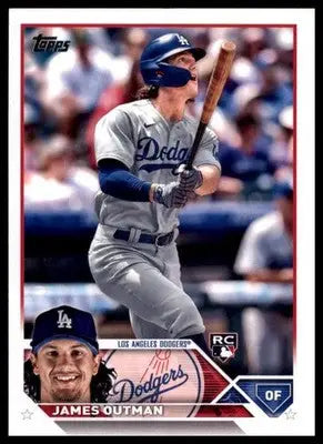 James Outman Rookie 2023 Topps #395 Los Angeles Dodgers - Baseball Card Single