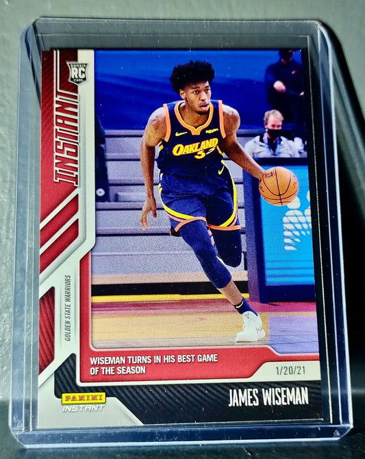 James Wiseman 2020-21 Panini NBA Instant #51 Rookie Basketball Card 1 of 444 - Basketball Card Single