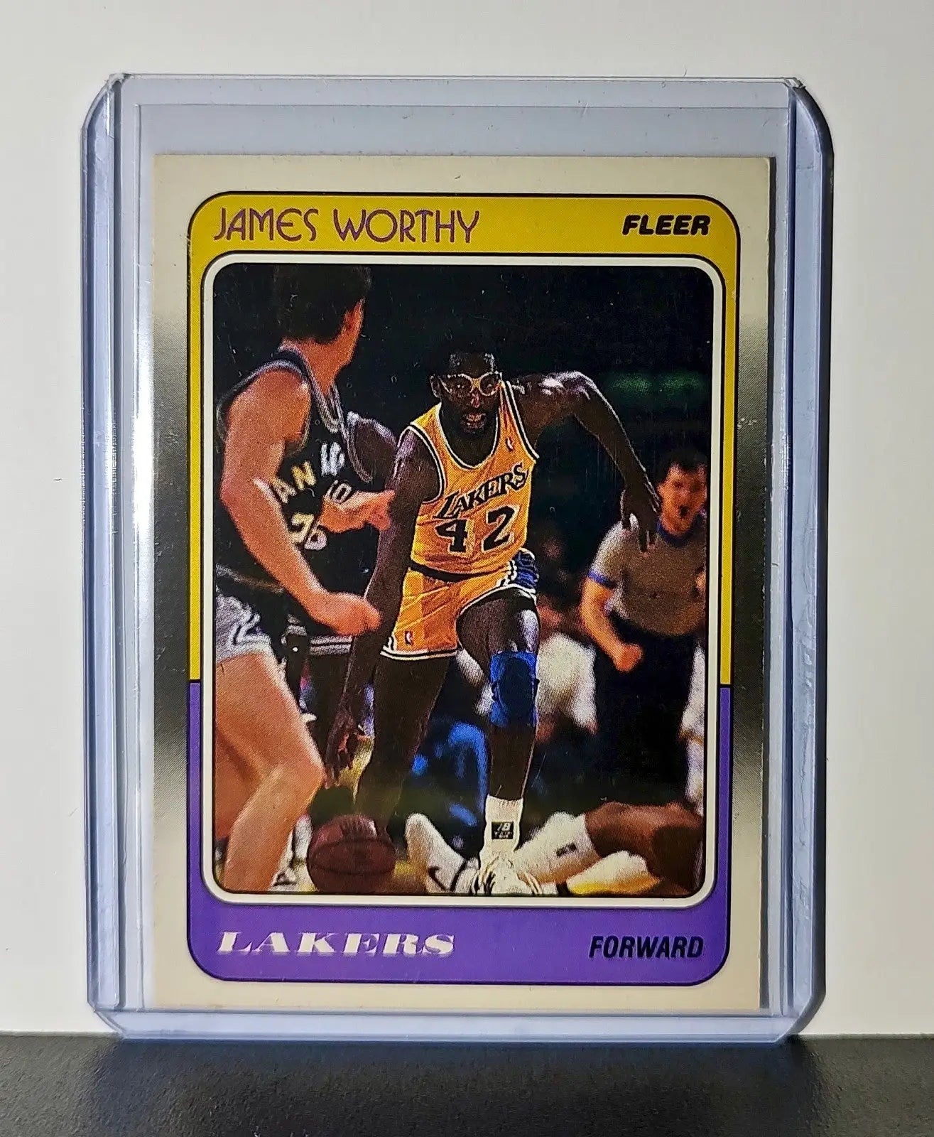 James Worthy 1988 Fleer NBA #70 Card Los Angeles Lakers - Basketball Card Single