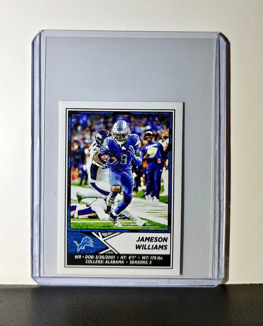 Jameson Williams 2024 Panini NFL Sticker #383 Detroit Lions - Football Card Single