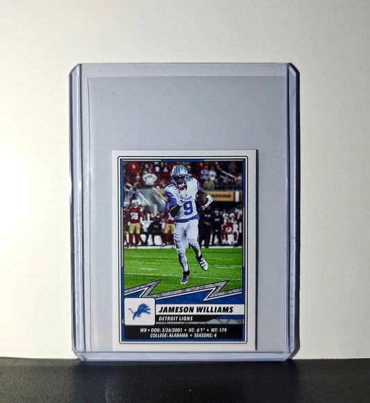 Jameson Williams 2025 Panini NFL #381 Sticker Detroit Lions