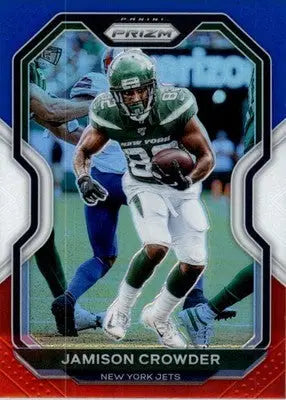 Jamison Crowder - 2020 Panini Prizm - #29 - Prizm Red White and Blue Football - Football Card Single