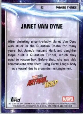 Janet Van Dyne - 2025 Topps Chrome Marvel Studios - #92 - Non_sport - Non-Sports Card Single