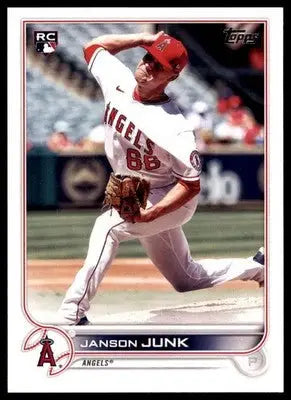 Janson Junk Rookie 2022 Topps #594 Los Angeles Angels - Baseball Card Single
