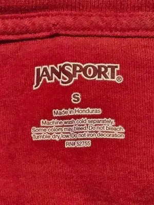JanSport Shirt Mens S SVSU Alumni Red Short Sleeve Graphic Tee Worn Print - Apparel