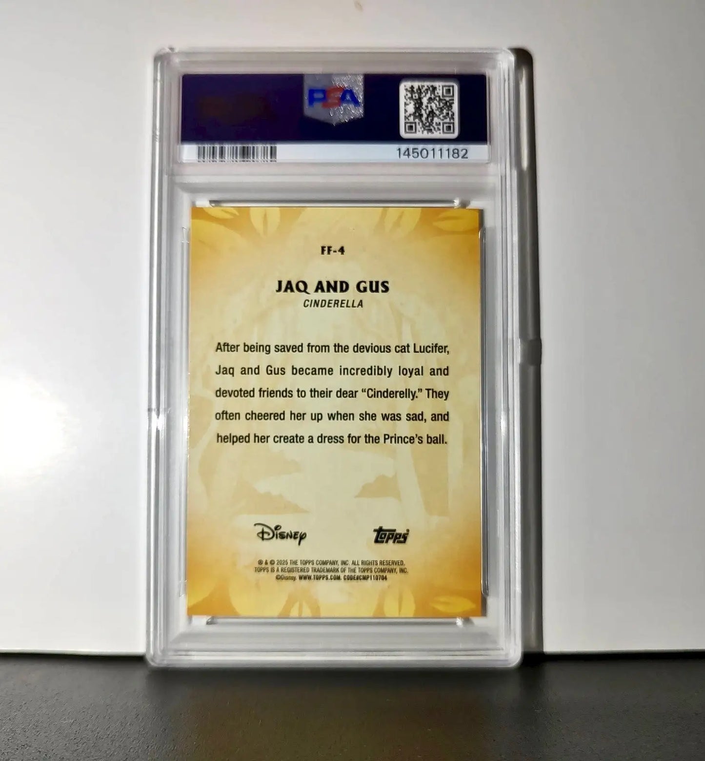 Jaq and Gus 2025 Topps Disney #FF-4 Furry Friends Card Cinderella PSA 8 - Non-Sports Card Single