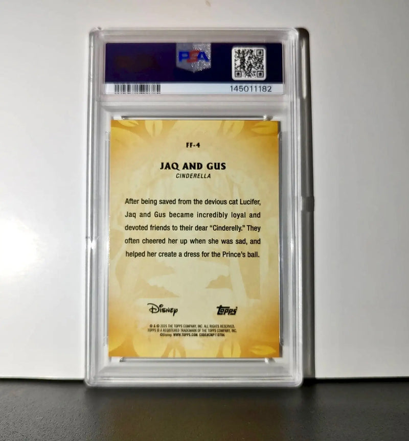 Jaq and Gus 2025 Topps Disney #FF-4 Furry Friends Card Cinderella PSA 8 - Non-Sports Card Single
