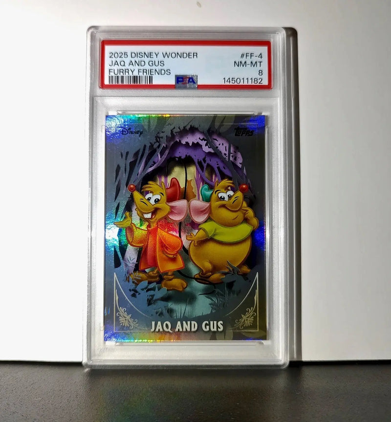 Jaq and Gus 2025 Topps Disney #FF-4 Furry Friends Card Cinderella PSA 8 - Non-Sports Card Single