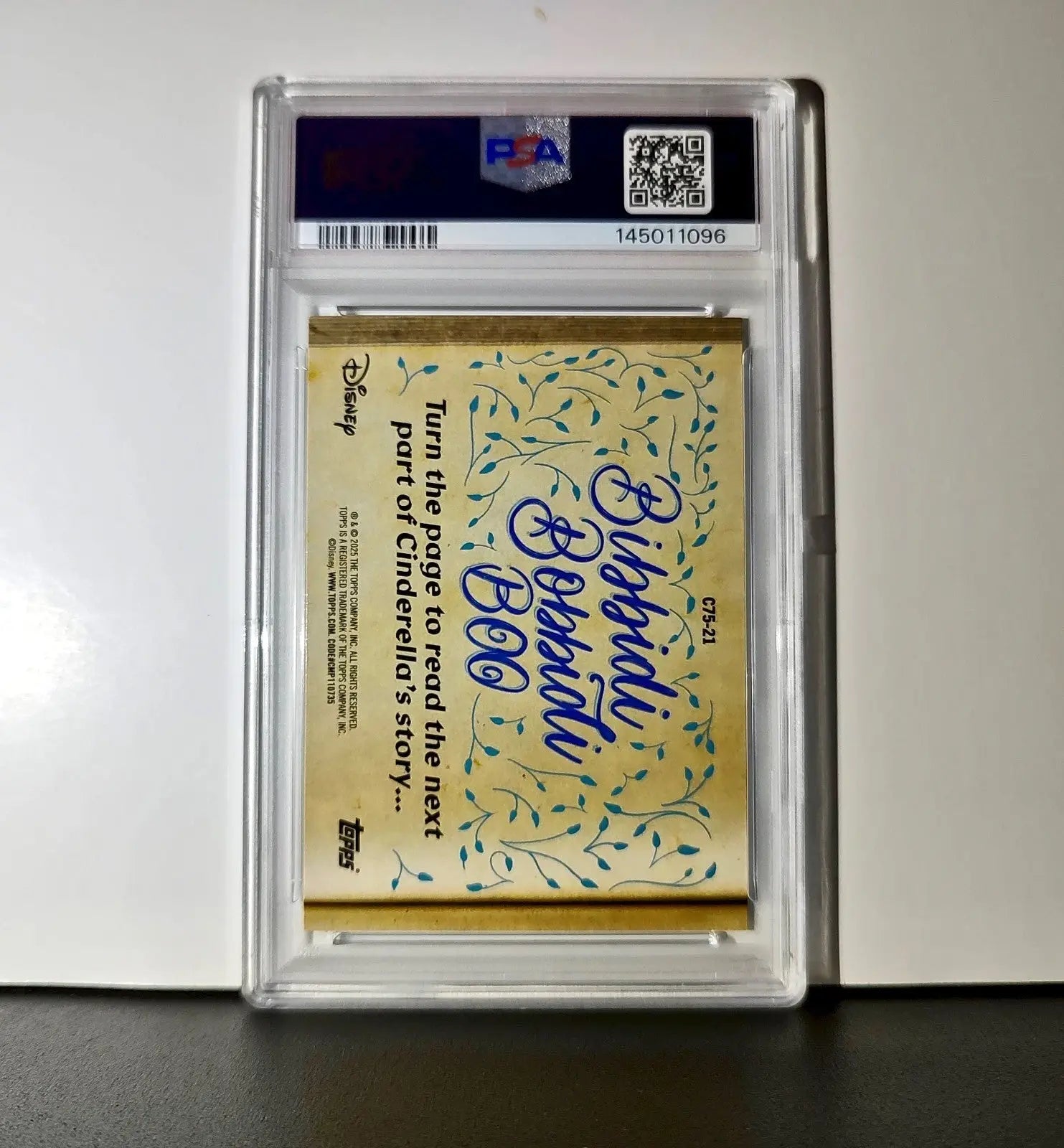 Jaq and Gus steal the key to free Cinderella 2025 Topps Disney #C75-21 PSA 9 MT - Non-Sports Card Single