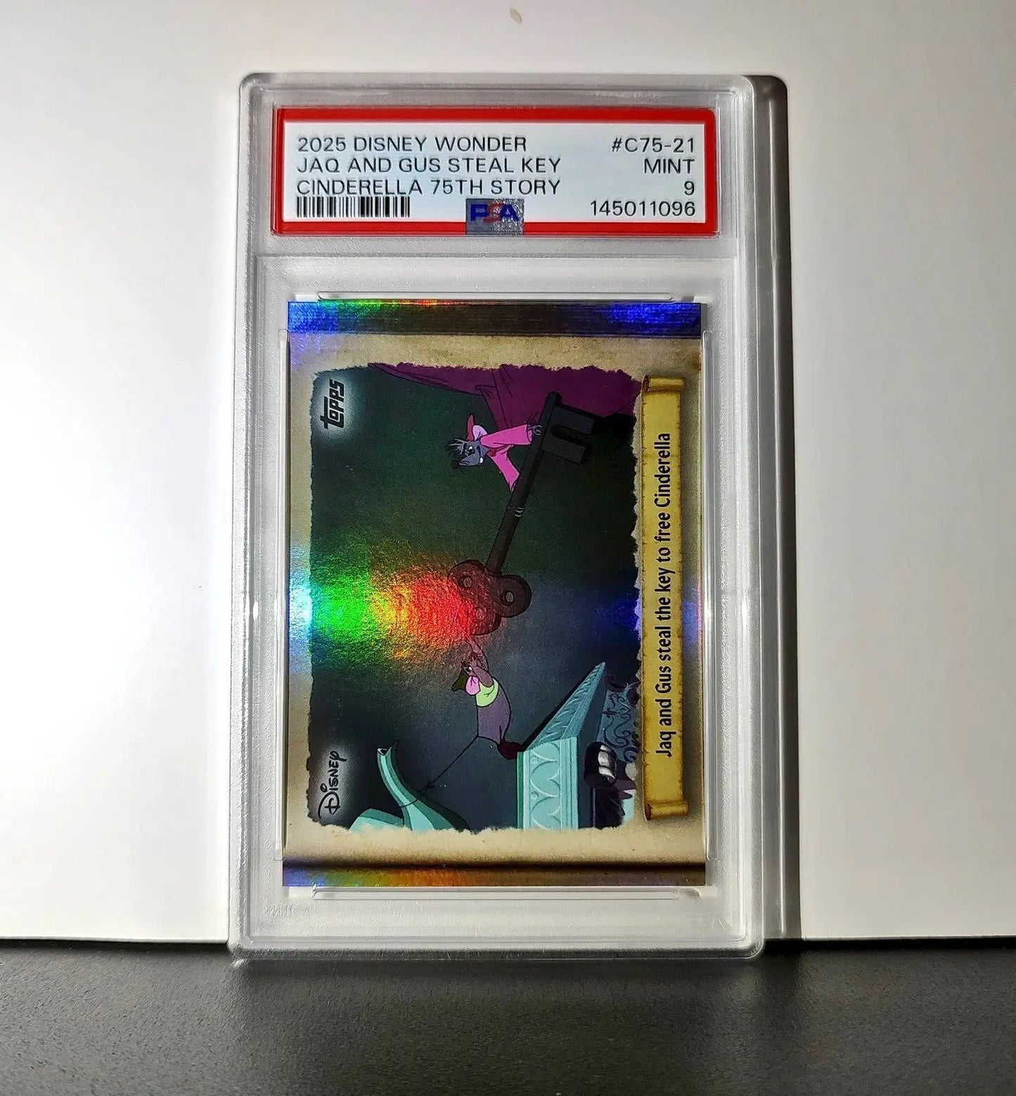 Jaq and Gus steal the key to free Cinderella 2025 Topps Disney #C75-21 PSA 9 MT - Non-Sports Card Single