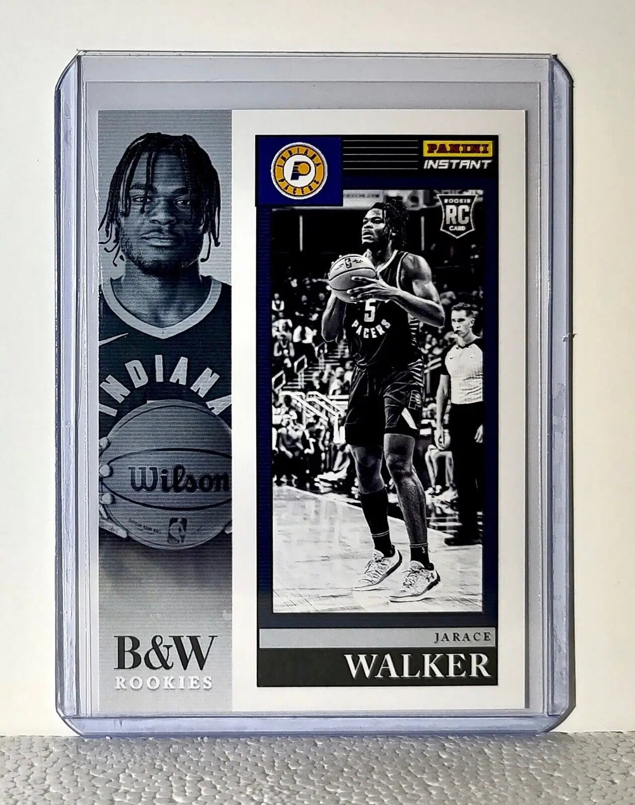 Jarace Walker 2023-24 Panini NBA #27 Black and White Rookies Card 1/326 - Basketball Card Single