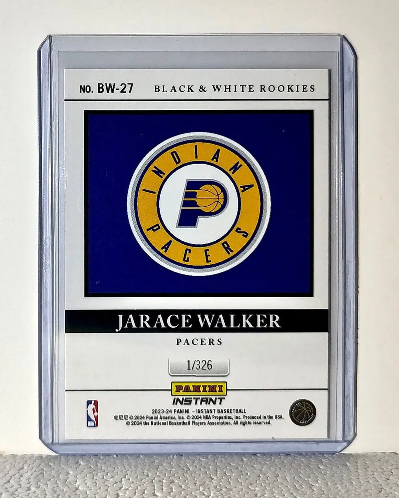 Jarace Walker 2023-24 Panini NBA #27 Black and White Rookies Card 1/326 - Basketball Card Single