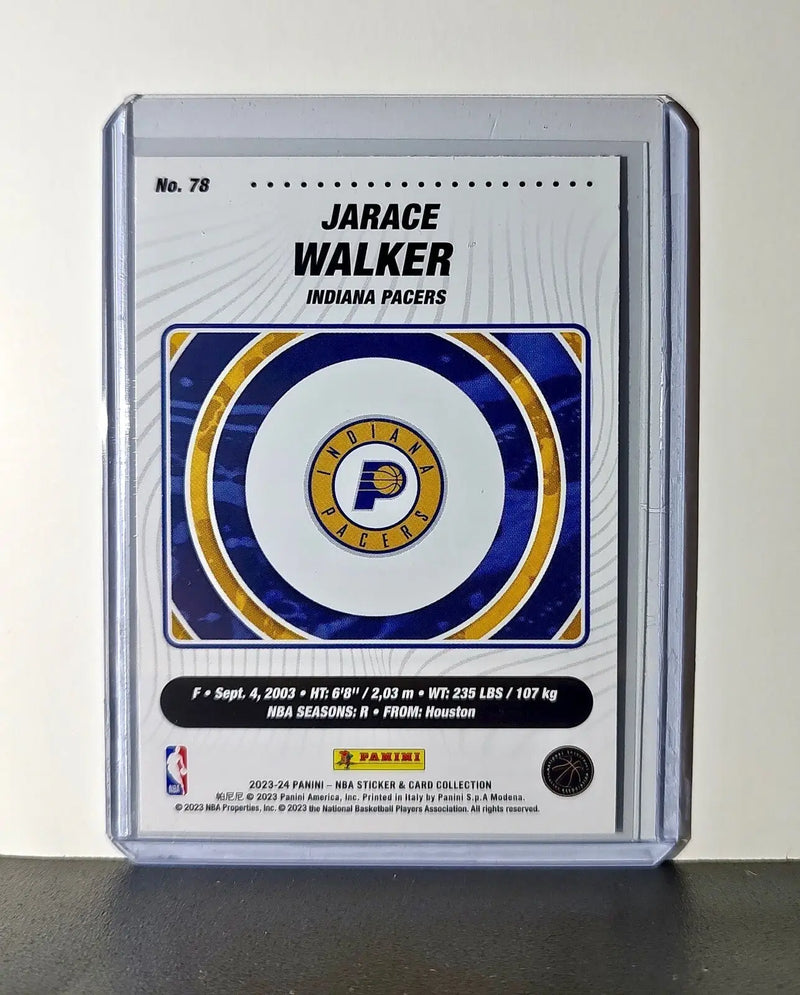 Jarace Walker Rookie 2023-24 Panini NBA #78 Sticker Card Indiana Pacers - Basketball Card Single
