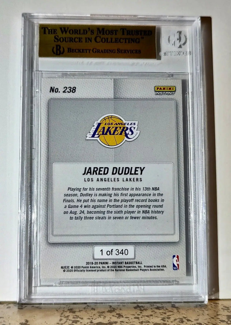 Jared Dudley 2019-20 Panini NBA #238 Basketball Card 1 of 340 BGS 9.5 Gem Lakers - Basketball Card Single