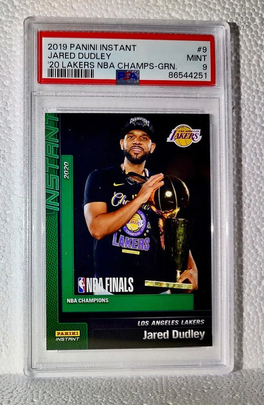 Jared Dudley 2020 Panini Lakers NBA Champions #9 Green Card 10/10 PSA 9 Mint - Basketball Card Single