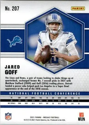 Jared Goff - 2021 Panini Mosaic - #207 - Football - Football Card Single