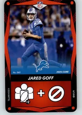 Jared Goff - 2024 UNO Elite Core Edition - Red - #065 - Football - Football Card Single