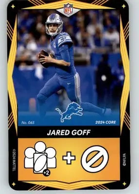 Jared Goff - 2024 UNO Elite Core Edition - Yellow - #065 - Football - Football Card Single