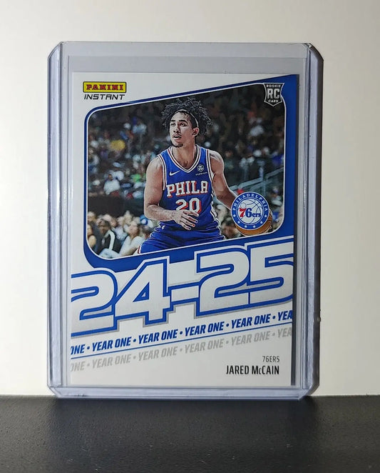 Jared McCain Rookie Card 2024-25 Panini Year One #14 Basketball 76ers 1/613 - Basketball Card Single