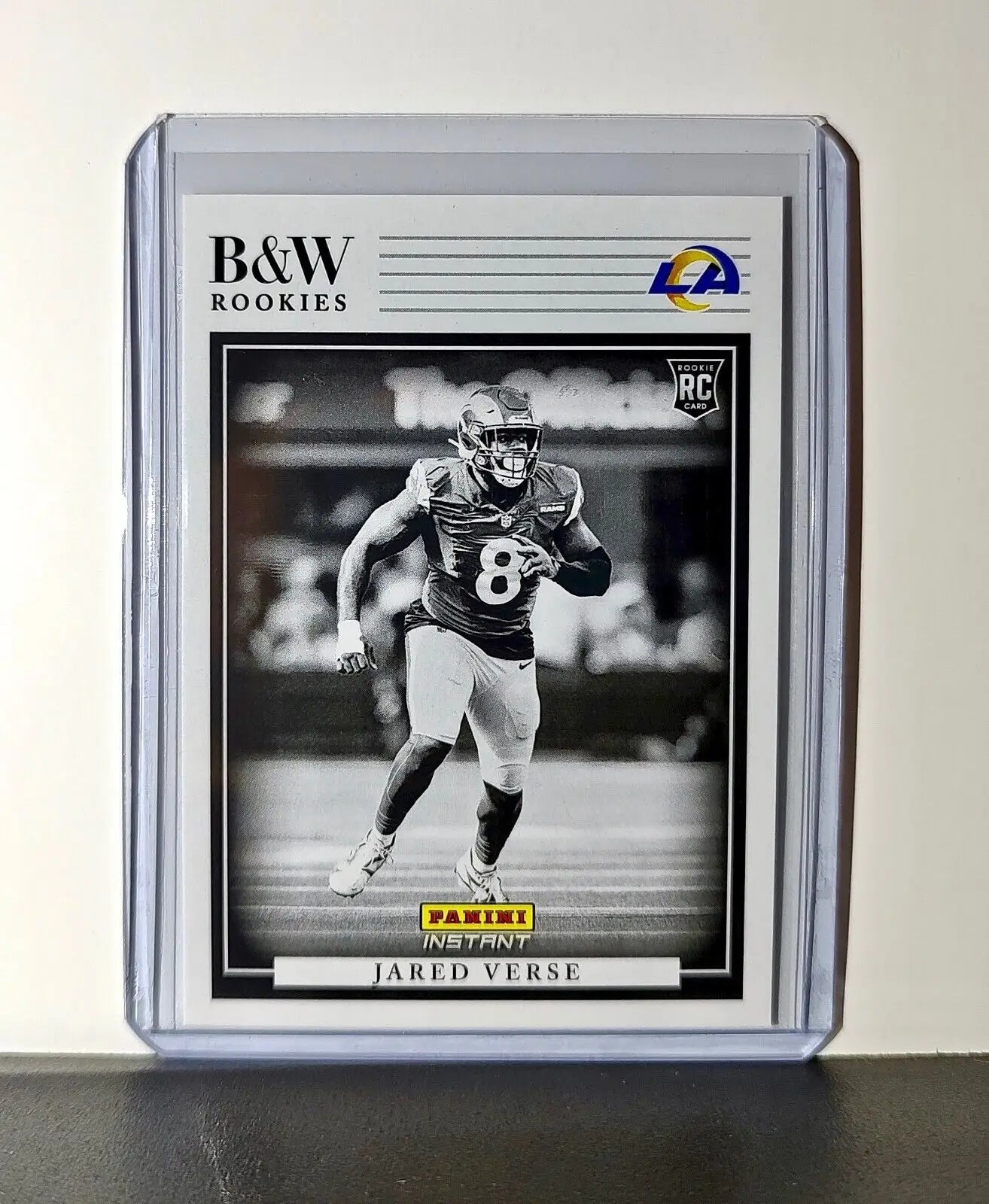 Jared Verse 2024 Panini NFL #34 Black & White Rookies Card Rams 1 of 680 - Football Card Single