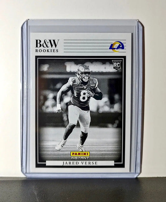 Jared Verse 2024 Panini NFL #34 Black & White Rookies Card Rams 1 of 680 - Football Card Single