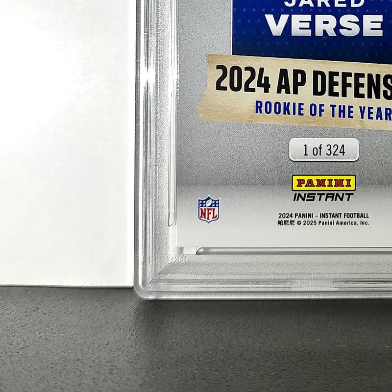 Jared Verse 2024 Panini NFL AP Defensive Rookie of the Year Rams PSA 10 Gem Mint - Football Card Single