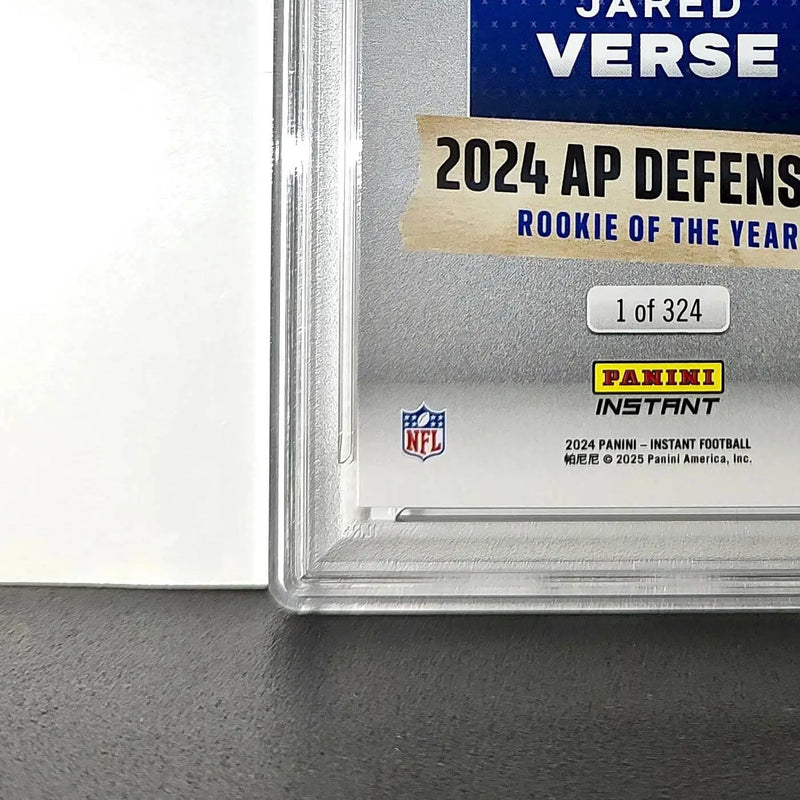 Jared Verse 2024 Panini NFL AP Defensive Rookie of the Year Rams PSA 10 Gem Mint