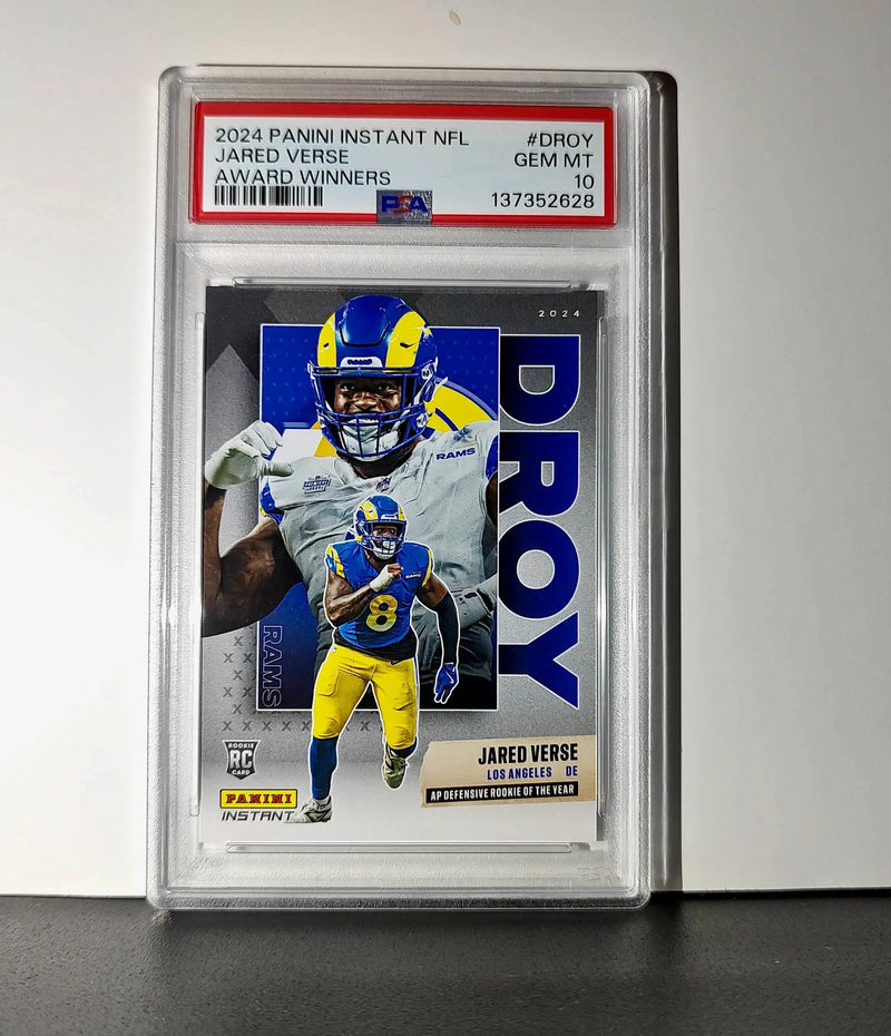 Jared Verse 2024 Panini NFL AP Defensive Rookie of the Year Rams PSA 10 Gem Mint