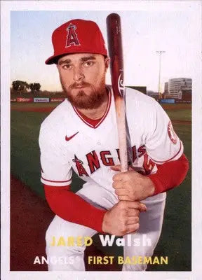 Jared Walsh 2021 Topps Archives #21 Los Angeles Angels - Baseball Card Single