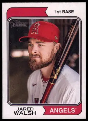 Jared Walsh 2023 Topps Heritage #368 Los Angeles Angels - Baseball Card Single