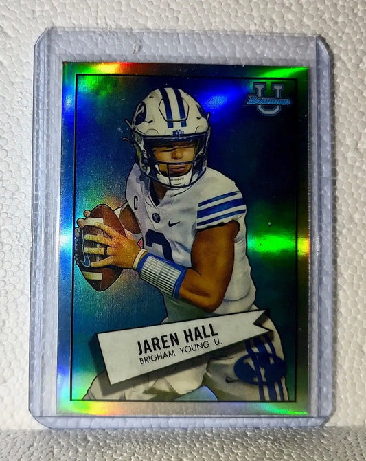 Jaren Hall 2022 Topps Bowman U 1952 Football #52BF-14 Card BYU - Football Card Single