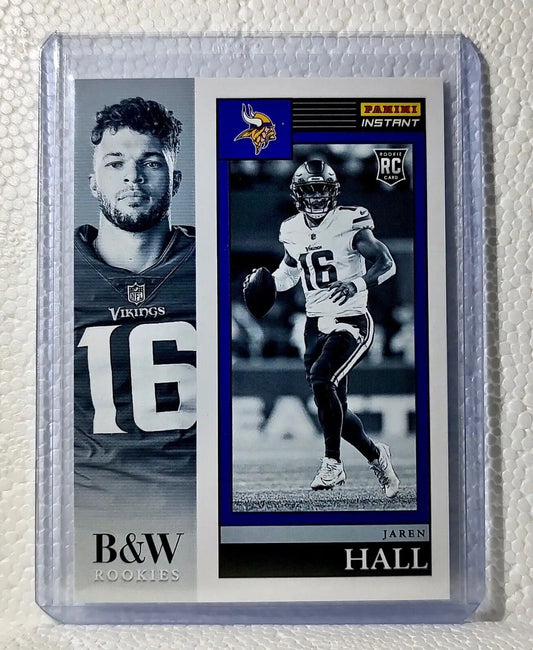 Jaren Hall 2023 Panini NFL #9 Black & White Rookies Card Minnesota Vikings 1/216 - Football Card Single