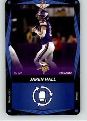 Jaren Hall - 2024 UNO Elite Core Edition - Blue - #067 - Football - Football Card Single