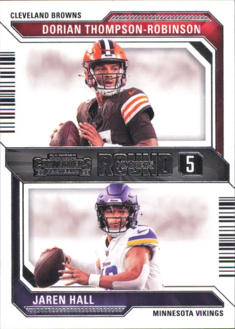 Jaren Hall Dorian Thompson Robinson Rookie 2023 Panini Contenders Round Numbers - Football Card Single