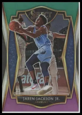 Jaren Jackson Jr. 2020-21 Panini Select Green White Purple #114 Grizzlies - Basketball Card Single